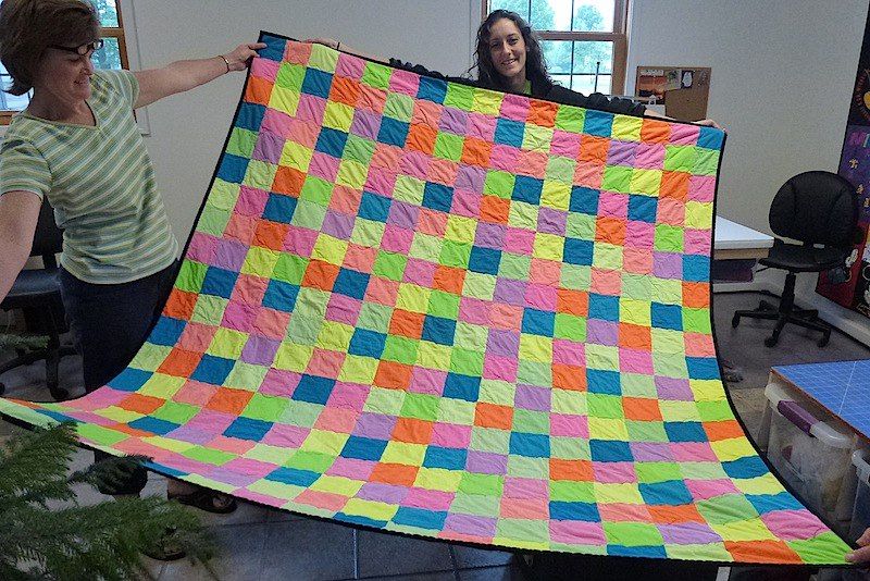 Neon t-shirt Quilt