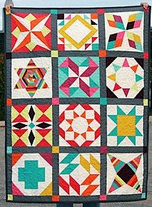 Sampler style quilt Sampler style quilt