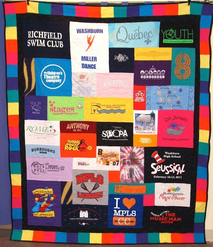 t shirt quilt different size blocks