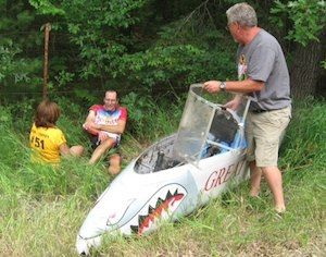 David Johnson after Great White was hit by a car David Johnson after Great White was hit by a car