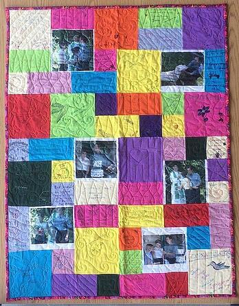 A wedding signature quilt
