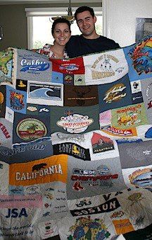 Wedding gift - joint T-shirt quilt