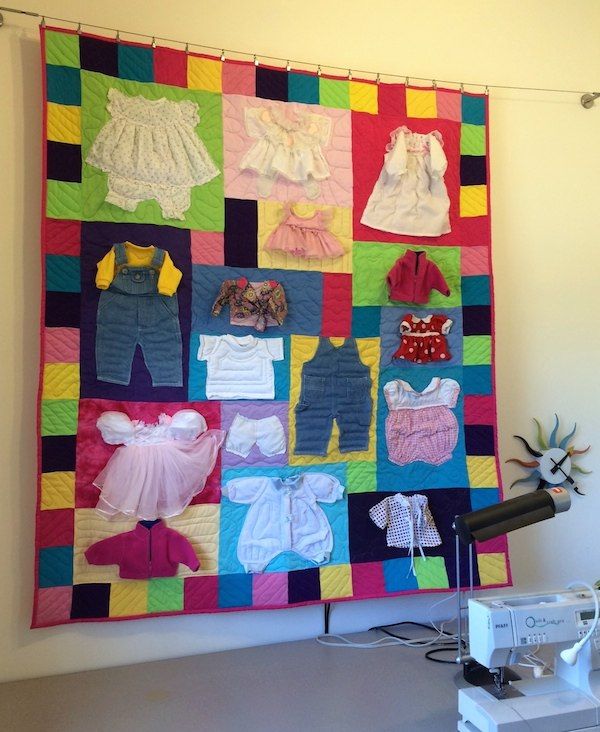 Doll clothes quilt