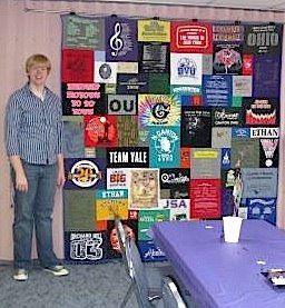 graduation T-shirt quilt by Too Cool T-shirt Quilts