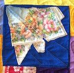 Hankies used in a quilt