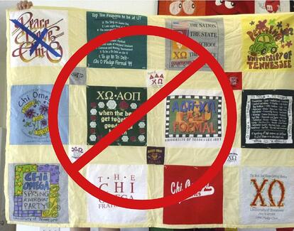 This is not an interesting T-shirt quilt. You can do better!