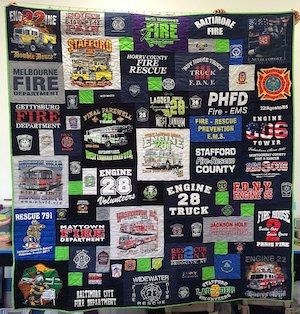 Fire fighters quilt Fire fighters quilt