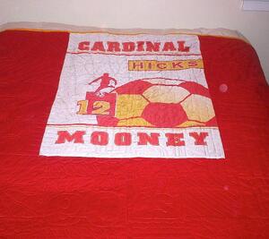 banner on back of t shirt quilt