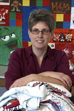 Andrea Funk, founder of Too Cool T-shirt Quilts