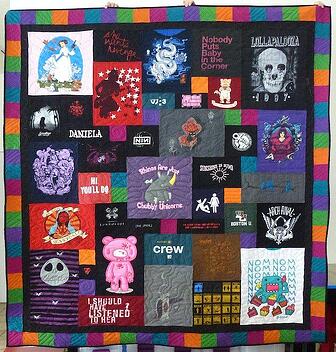 Border on a T-shirt Quilt