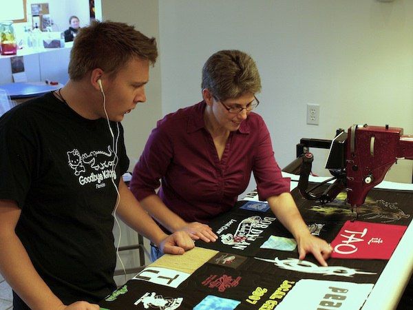 Talking About Long-arm quilt a T-shirt quilt