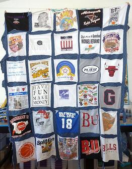 How not to make a T-shirt quilt.