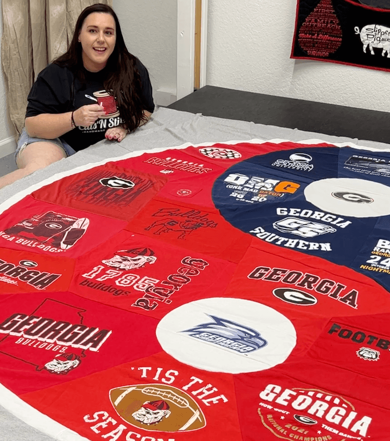 Alicia with UM Quilt