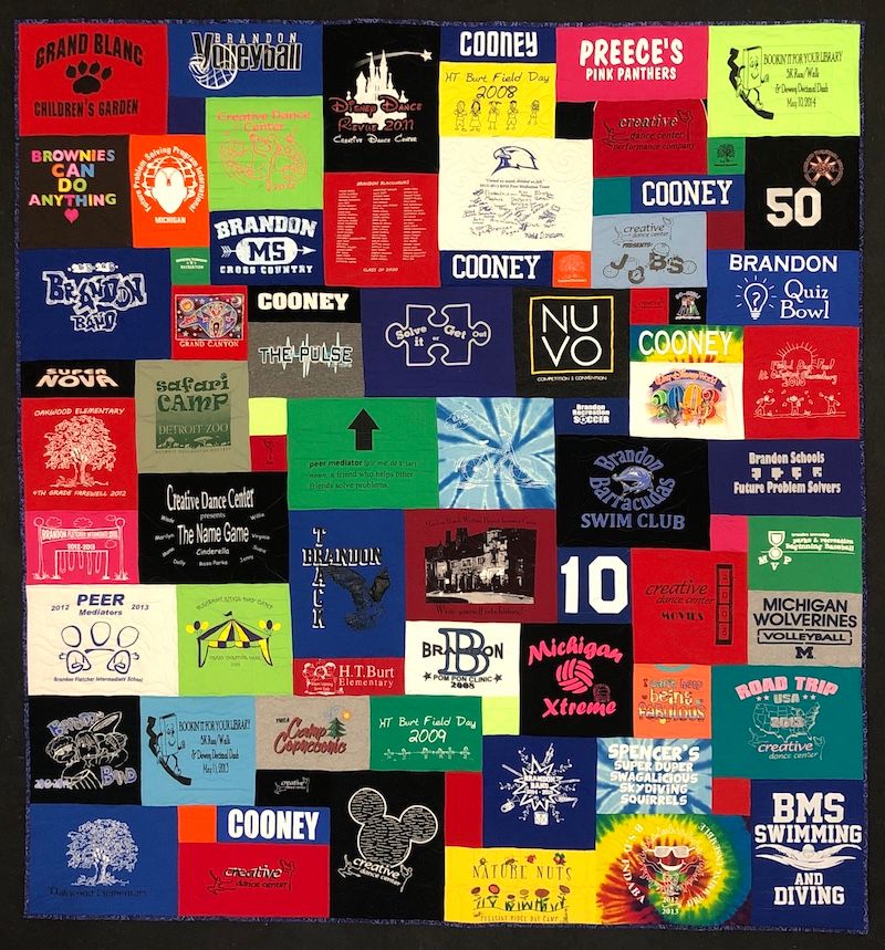 A Too Cool T-shirt quilt 