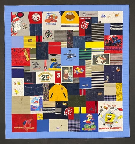 Baby memorial Memorial quilt  by Too Cool T-shirt Quilts