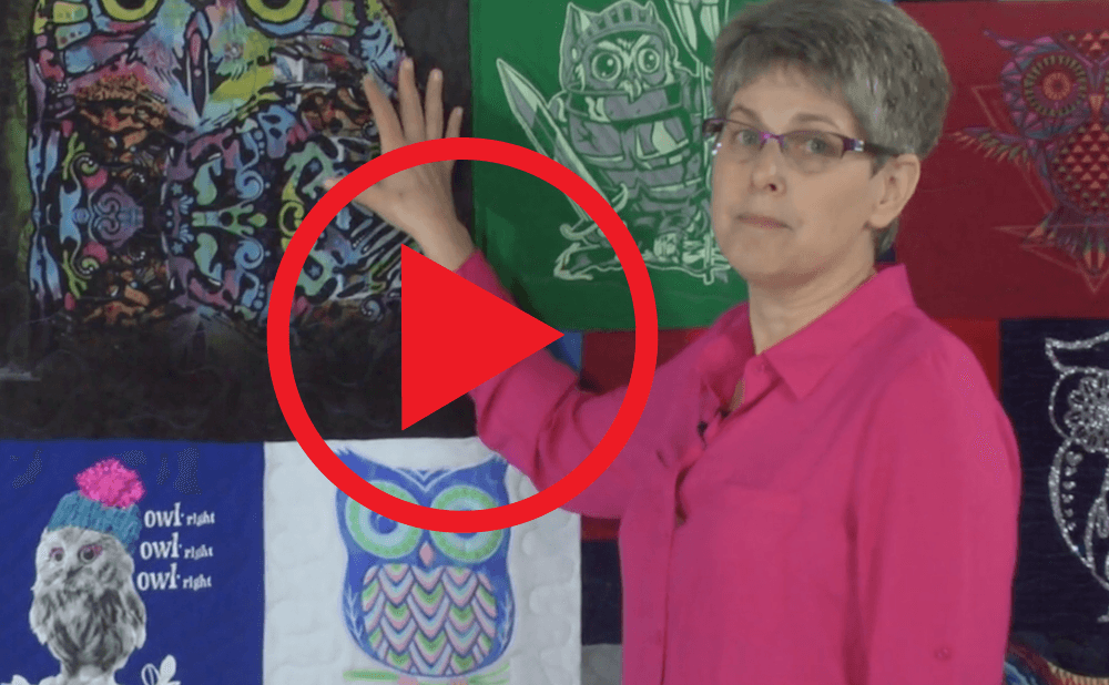 Basic Video Play thumb nail for T-shirt Quilt