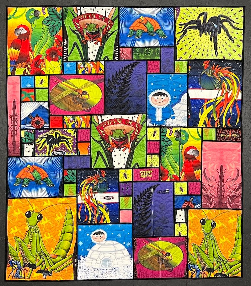 Bike Jersey quilt by Too Cool T-shirt Quilts