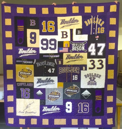 Bolder baseball T-shirt Quilt