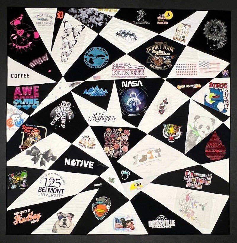 Broken glass T-shirt Quilt