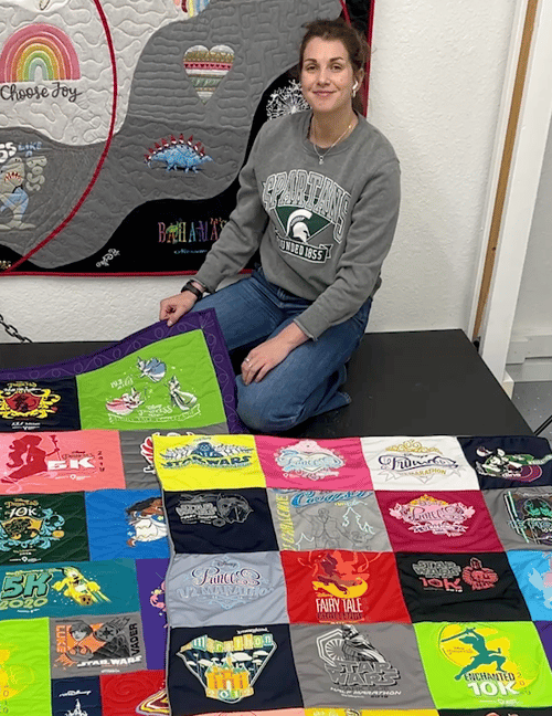 Comparing a Too Cool T-shirt Quilt runDisney T-shirt quilt to a Project Repat runDisney Blanket