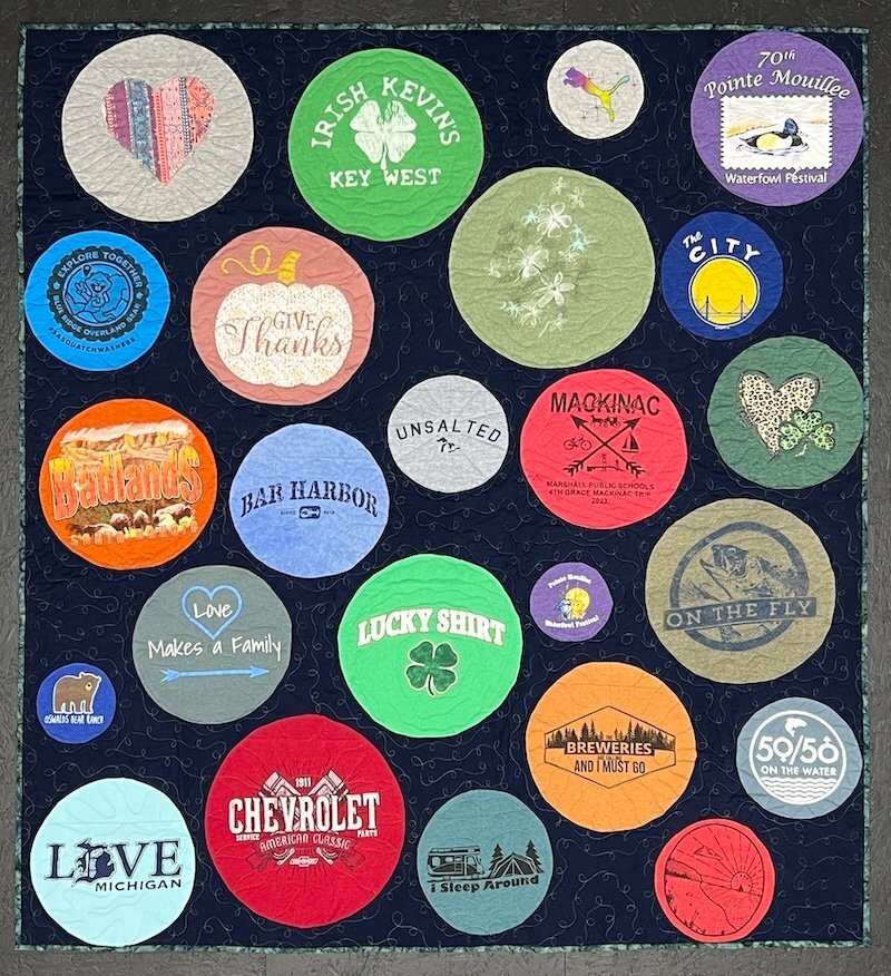 Complete circle quilt
