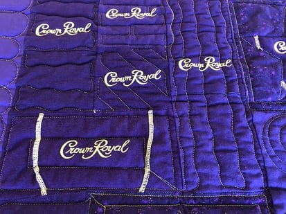 Crown royal quilt close up 4