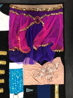 Dance tops full of bling can be used in a quilt Too Cool T-shirt Quilts