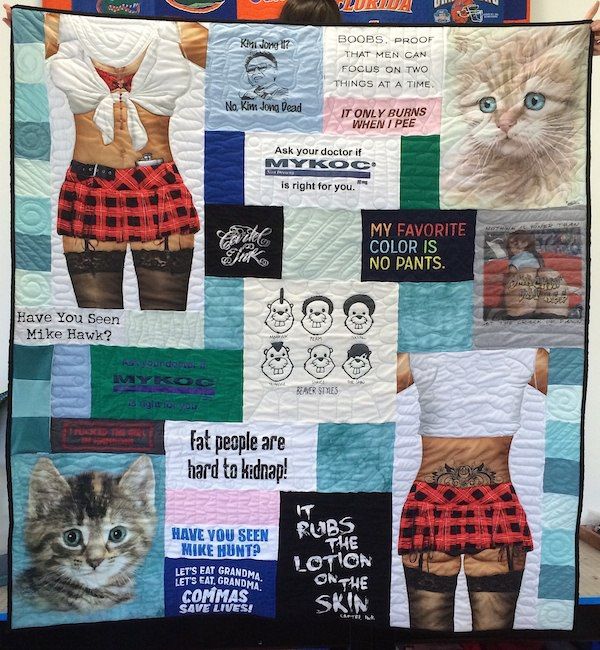 Dirty T-shirt Quilt