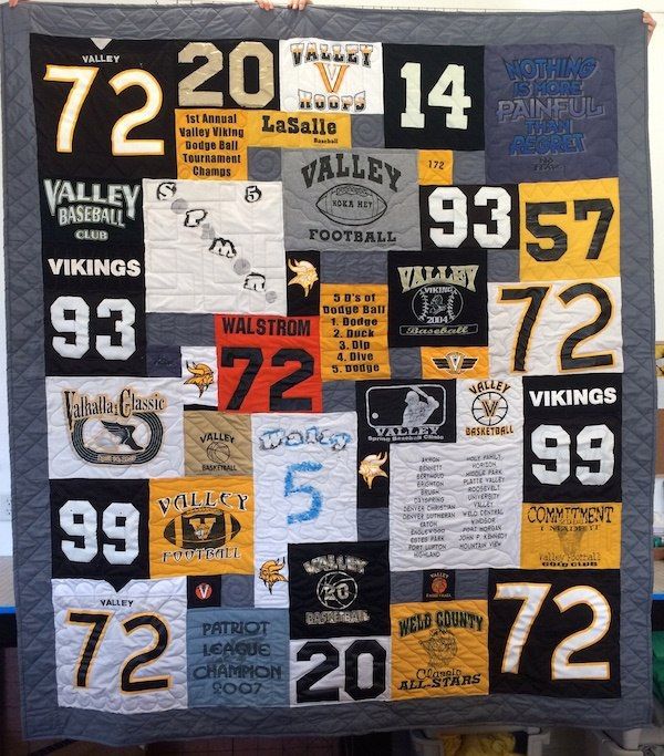 Quilts Made From Football Jerseys
