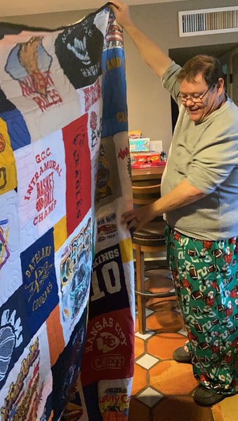 Getting a Too Cool T-shirt quilt for Christmas