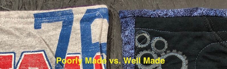 Good v bad T-shirt quilt