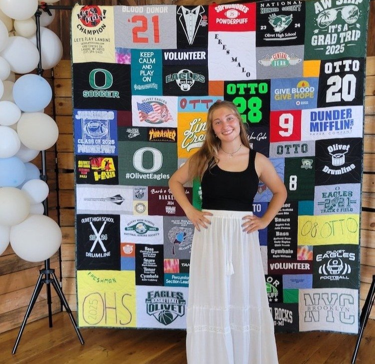 HS Graduation T-shirt Quilt by Too Cool T-shirt Quilts