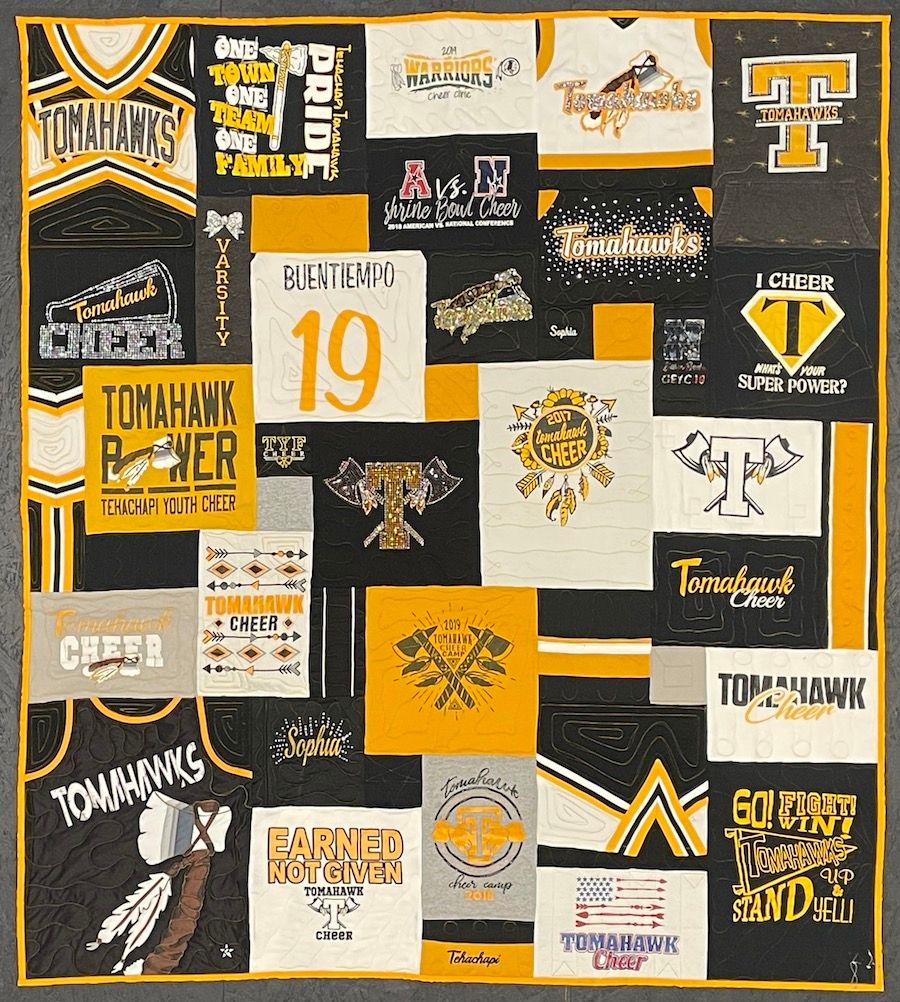 Graduation T-shirt quilt - by Too Cool T-shirt Quilts