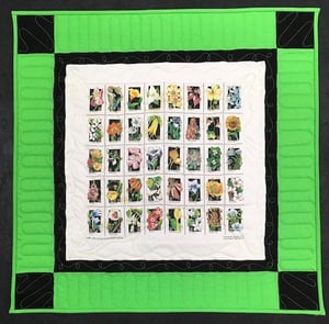Mini quilt made from one T-shirt size 24 x 24 inches