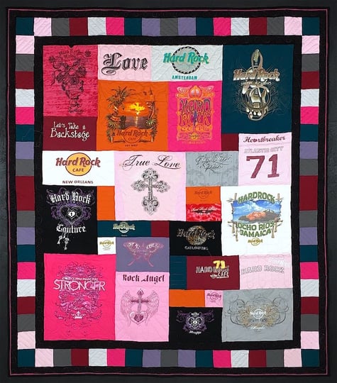 Hard Rock Cafe T-shirt Quilt By Too Cool T-shirt Quilts