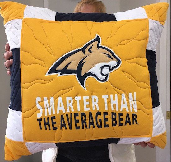 Montana Bears T-shirt pillow Too Cool T-shirt Quilts