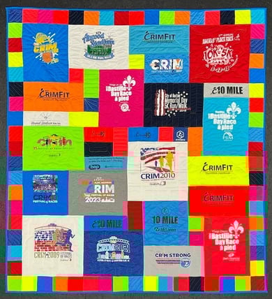 Crim T-shirt quilt by Too Cool T-shirt Quilts