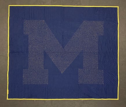 M Quilt Back