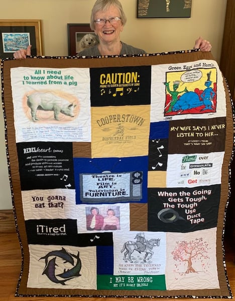 Moms Tshirt quilt with 2 border