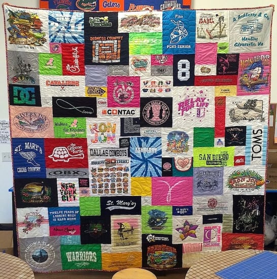 Most Hated quilt by Too Cool T-shirt Quilts