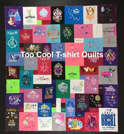 runDisney T-shirt quilt