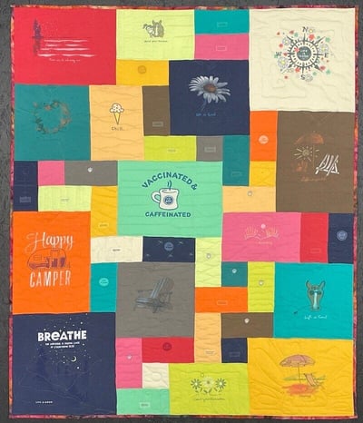 theme T-shirt Quilt by Too Cool T-shirt Quilts
