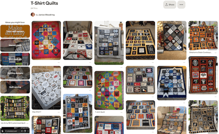 Pinterest T-shirt quilts