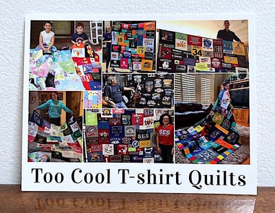 Too Cool T-shirt Quilt's Post card