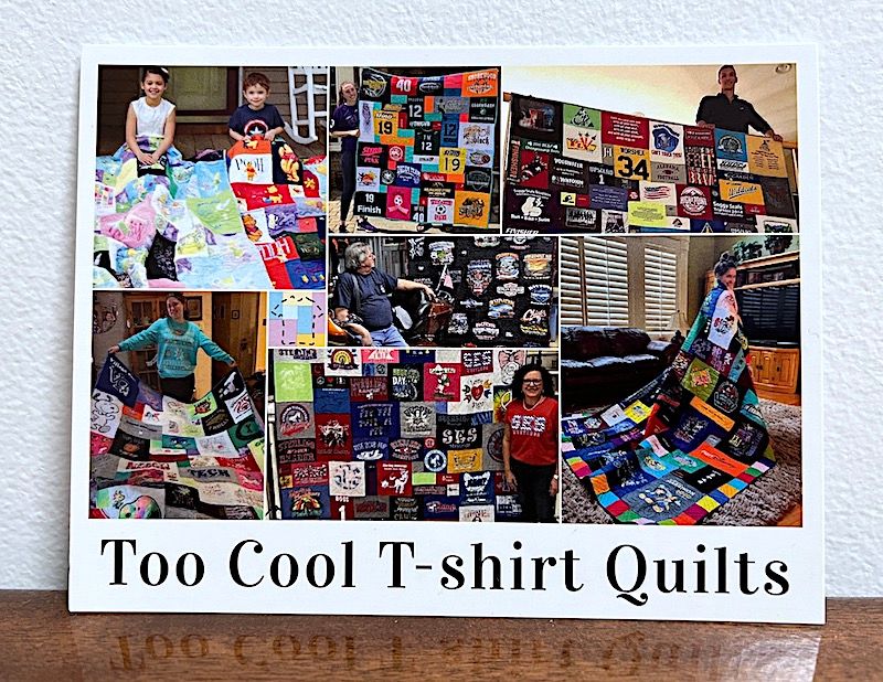Too Cool T-shirt Quilt Post cards