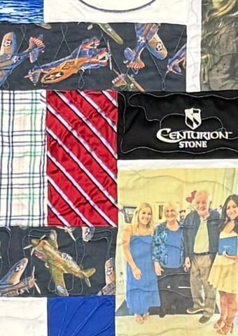 Quilt with Pieces of neckties