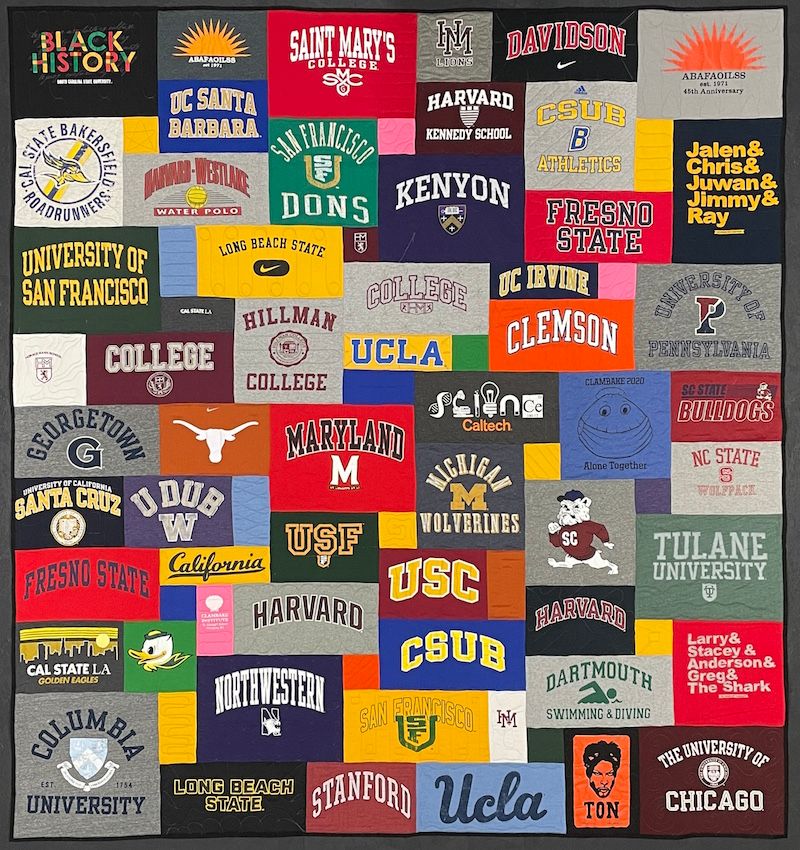 T-shirt Quilt made by Too Cool T-shirt quilts