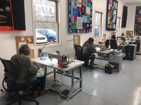 running a T-shirt quilt business