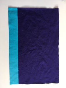 Sewing cotton to tshirt before