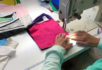 Sewing at Too Cool T-shirt Quilts